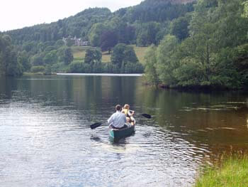 canoeing Loch Tummel